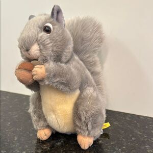 Aurora Miyoni real life squirrel plush gray squirrel doll gift about Size 9”